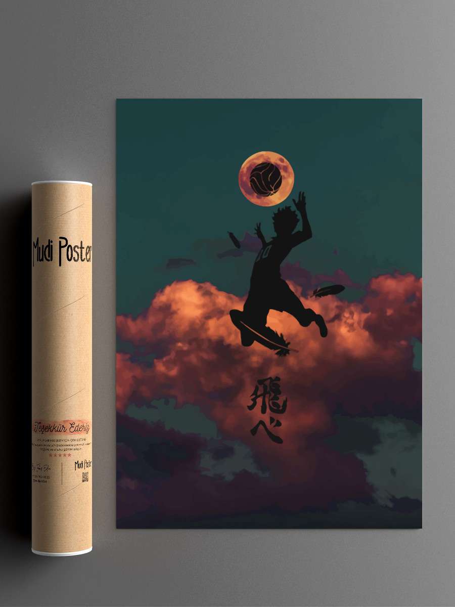 Haikyuu Anime Poster Çerçevesiz Yüksek Kalite Anime Duvar Poster