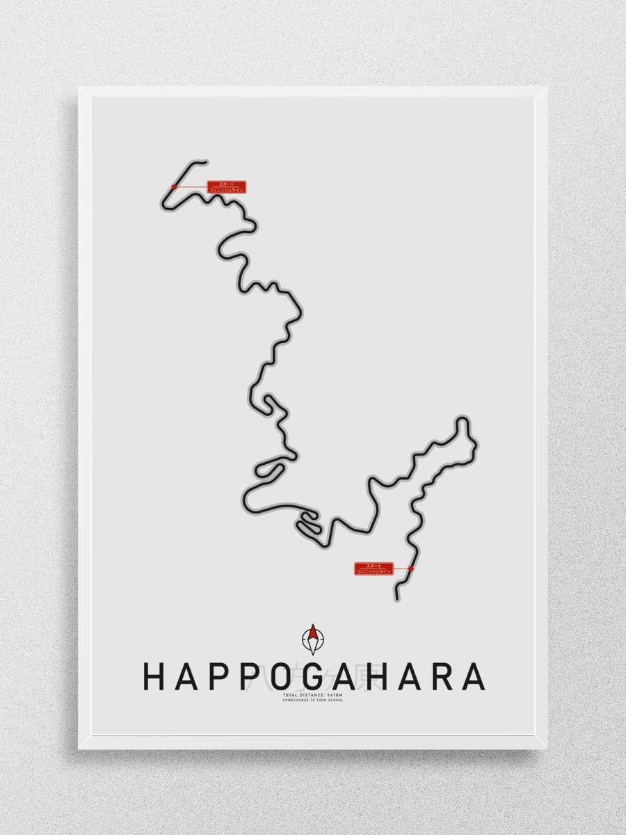 Happogahara Touge Pass Anime Poster Çerçevesiz Yüksek Kalite Anime Duvar Poster