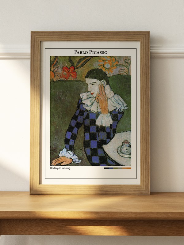 Pablo Picasso Harlequin leaning Poster - En İyi Fiyatlarla