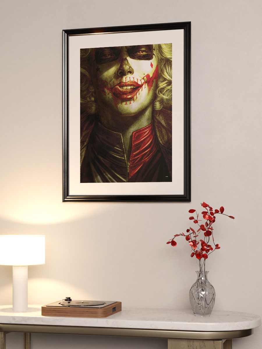 HARLEY by Lee Bermejo Poster, Çerçevesiz Tv Film Poster