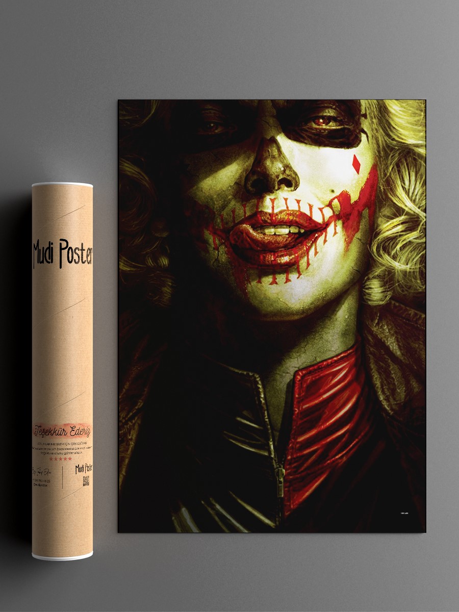 HARLEY by Lee Bermejo Poster, Çerçevesiz Tv Film Poster