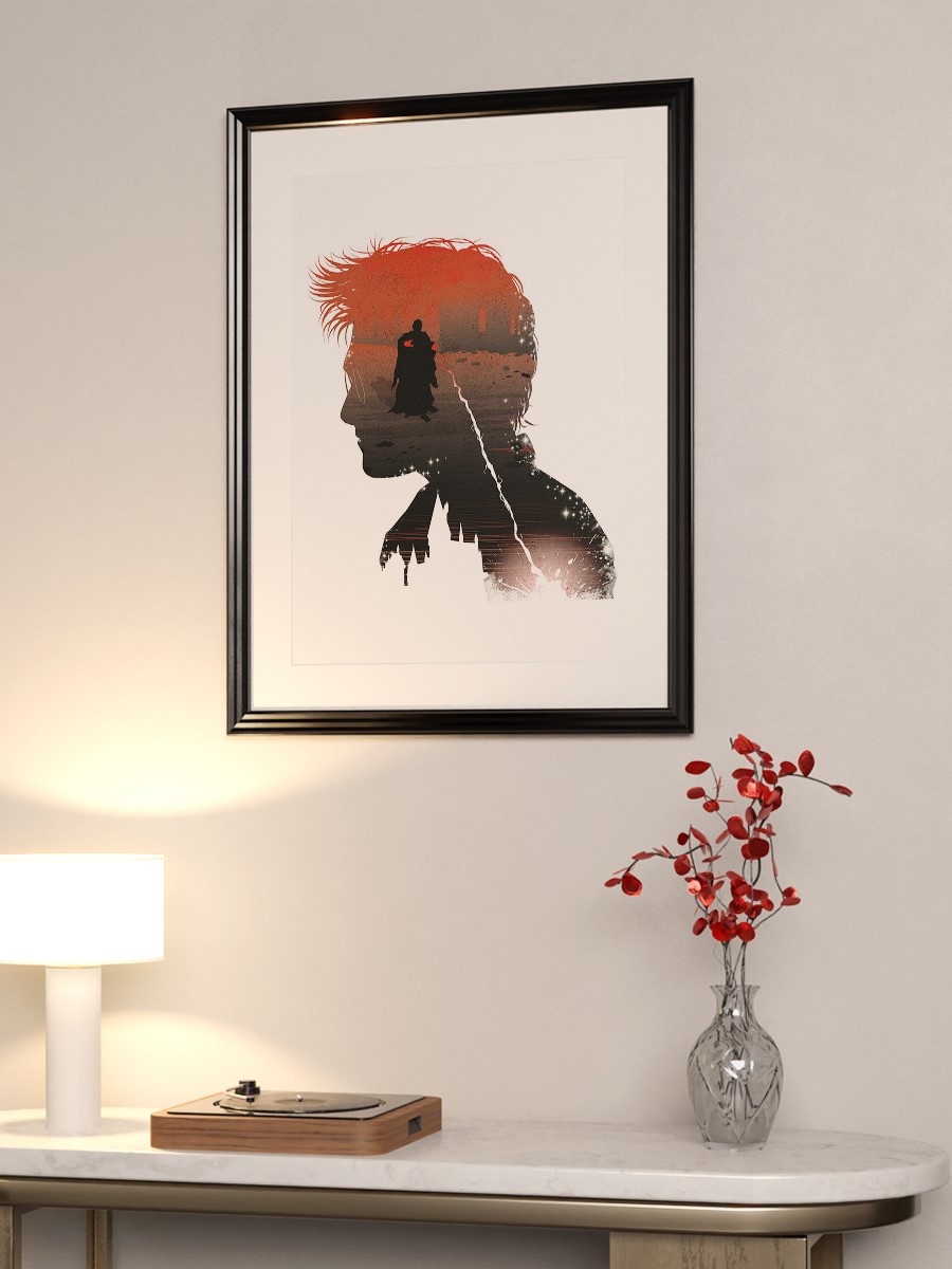 Harry Silhouette Poster, Çerçevesiz Tv Film Poster