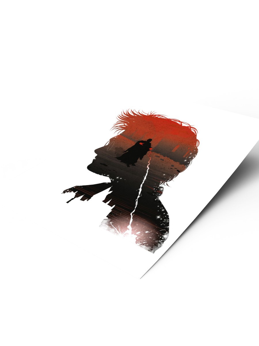 Harry Silhouette Poster, Çerçevesiz Tv Film Poster