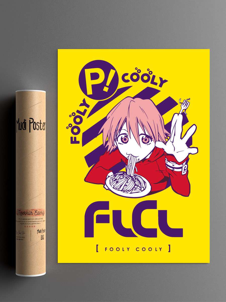 Haruko FLCL Anime Poster Çerçevesiz Yüksek Kalite Anime Duvar Poster