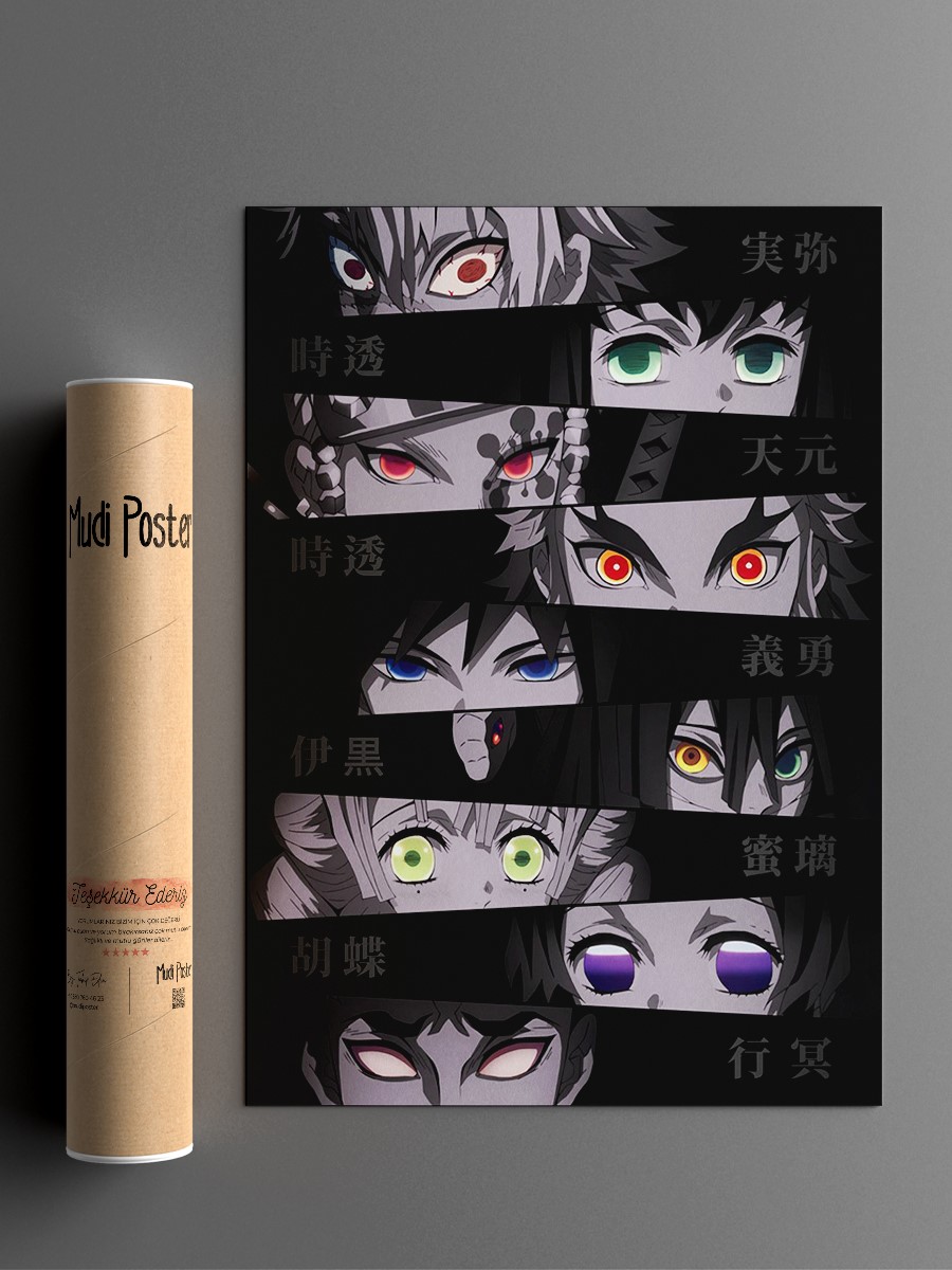 Hashira Demon Slayer Anime Poster Çerçevesiz Yüksek Kalite Anime Duvar Poster