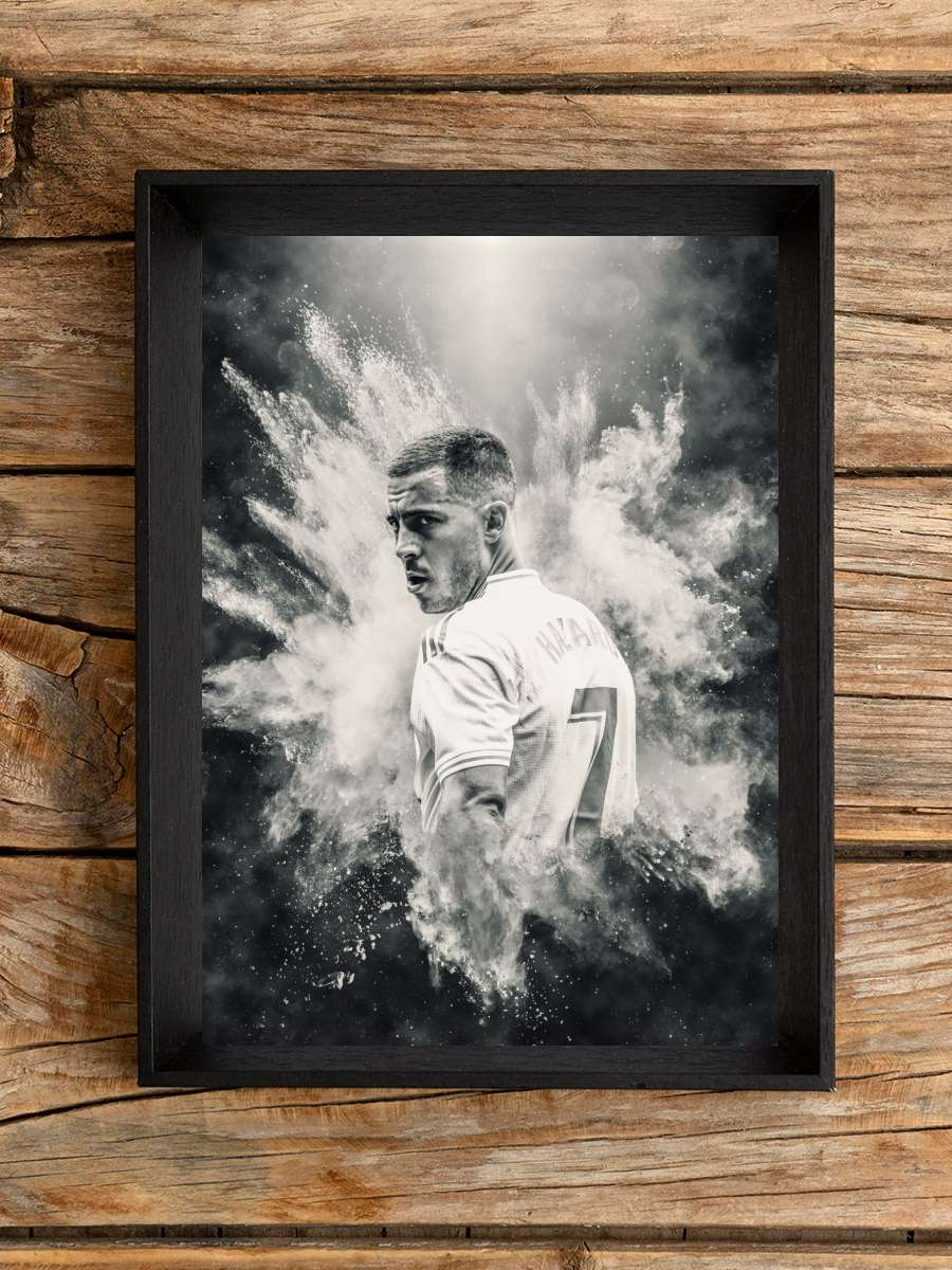 Hazard Illustration Futbol Poster Çerçevesiz Yüksek Kalite Futbolcu Duvar Poster