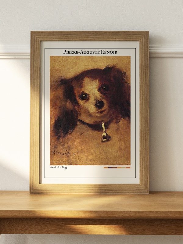 Pierre-Auguste Renoir Head of a Dog Poster - En İyi Fiyatlarla
