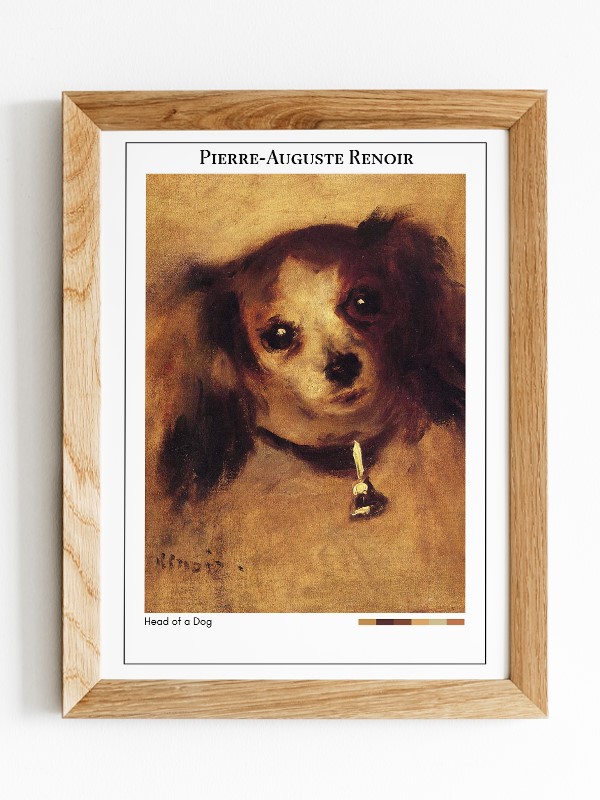 Pierre-Auguste Renoir Head of a Dog Poster