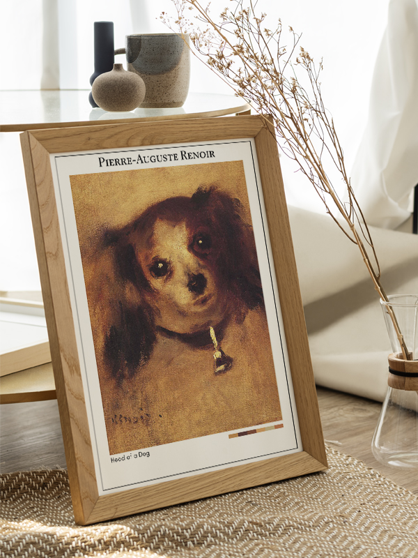 Pierre-Auguste Renoir Head of a Dog Poster