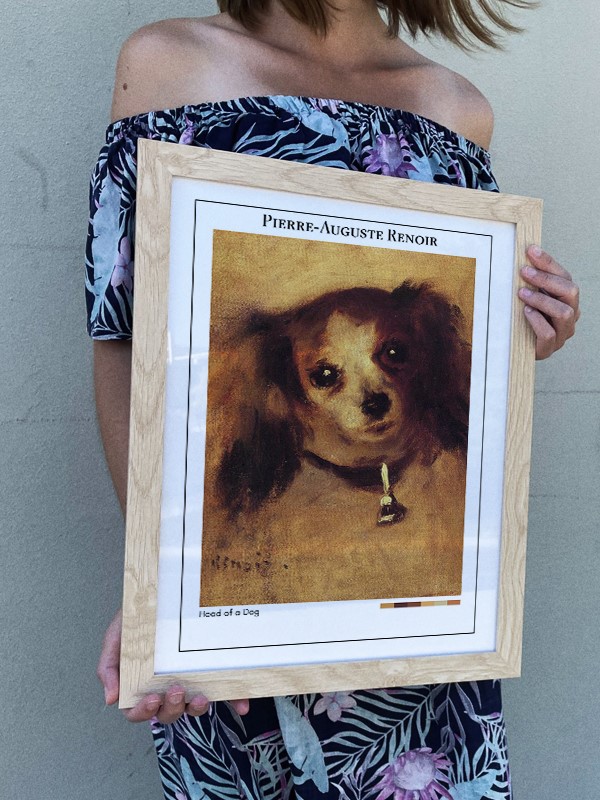 Pierre-Auguste Renoir Head of a Dog Poster