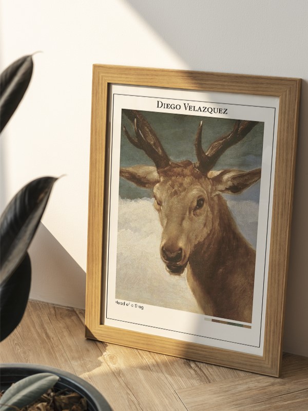 Diego Velazquez Head of a Stag Poster