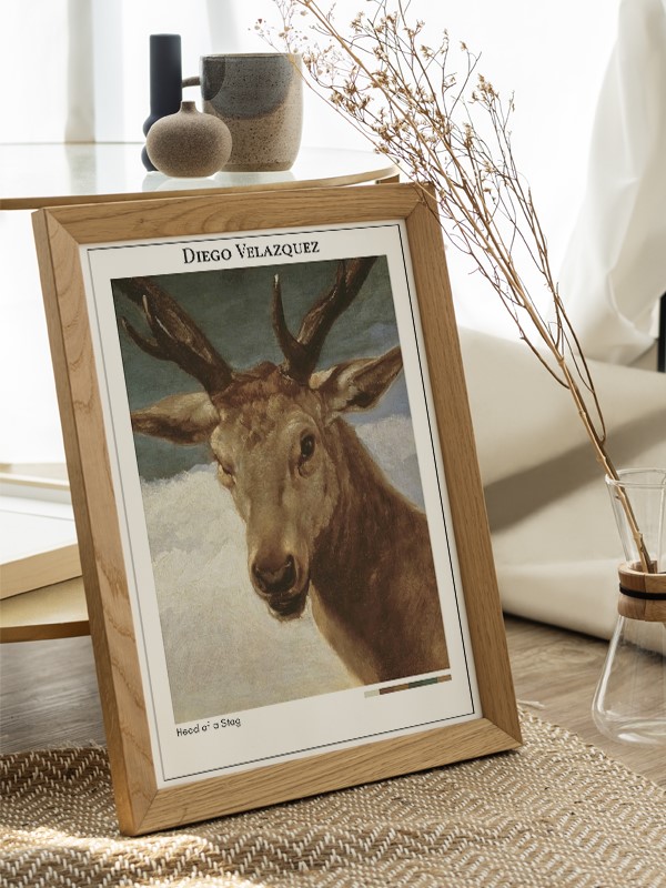 Diego Velazquez Head of a Stag Poster