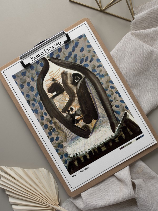 Pablo Picasso Head of the man Poster