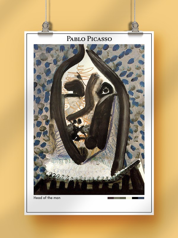 Pablo Picasso Head of the man Poster