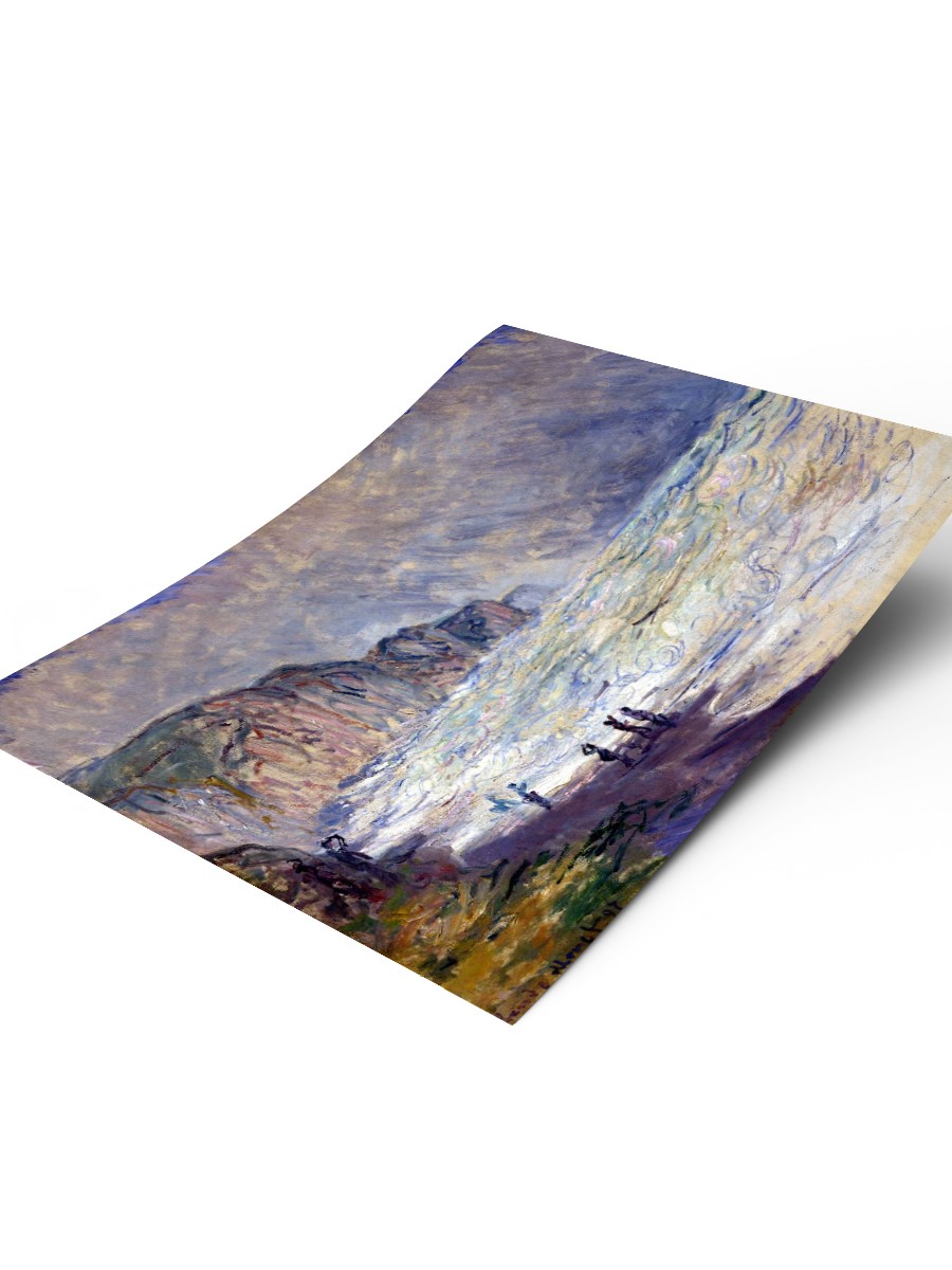 Heavy Sea at Pourville Tablo Sanatsal Ünlü Ressam Poster Çerçevesiz Yüksek Kalite Poster