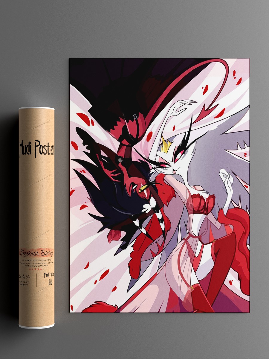 Helluva Boss Hazbin Hotel Poster, Çerçevesiz Tv Film Poster