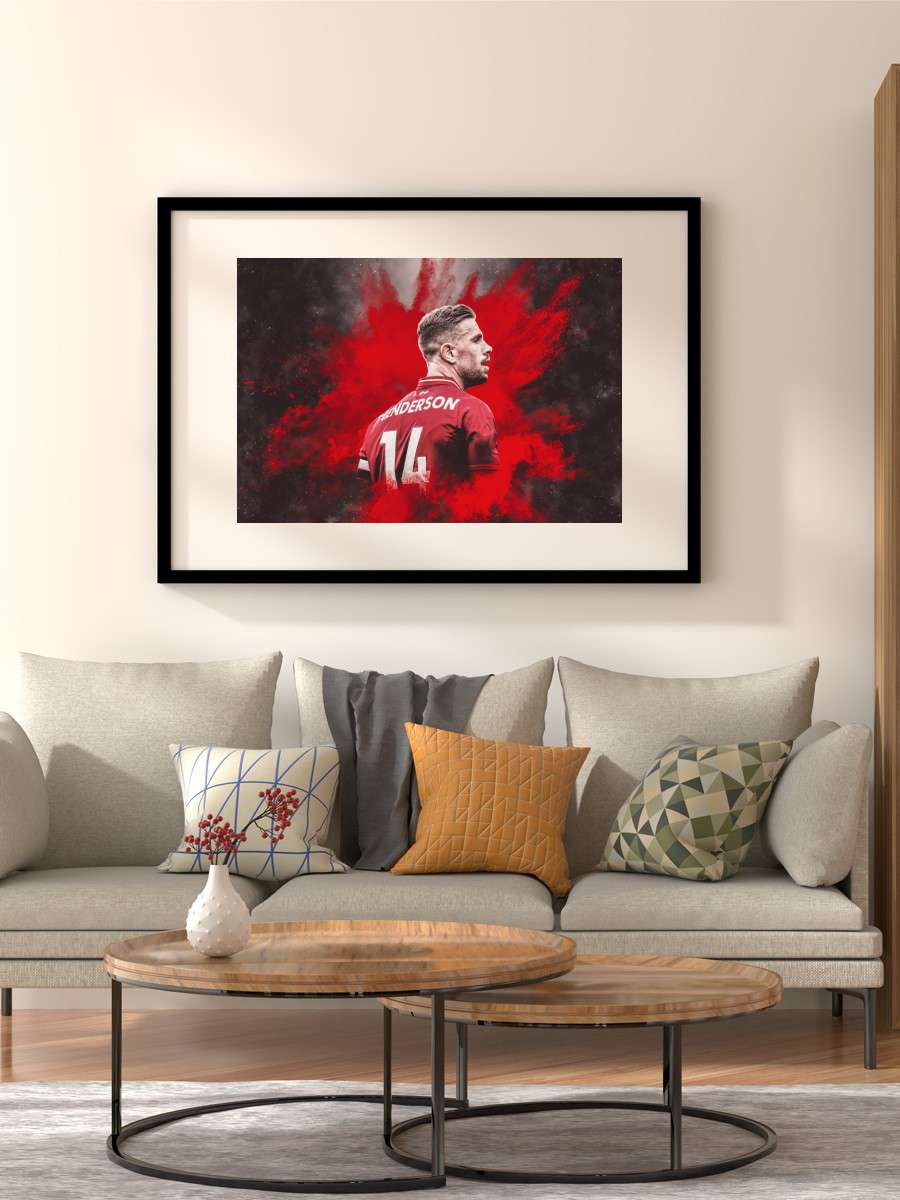 Henderson Futbol Poster Çerçevesiz Yüksek Kalite Futbolcu Duvar Poster