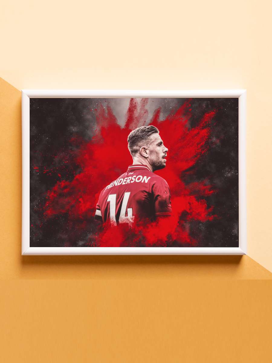 Henderson Futbol Poster Çerçevesiz Yüksek Kalite Futbolcu Duvar Poster