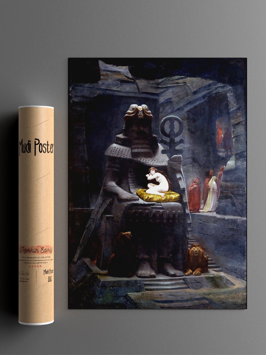 Henri Motte Bride of Belus Tablo Sanatsal Ünlü Ressam Poster Çerçevesiz Yüksek Kalite Poster