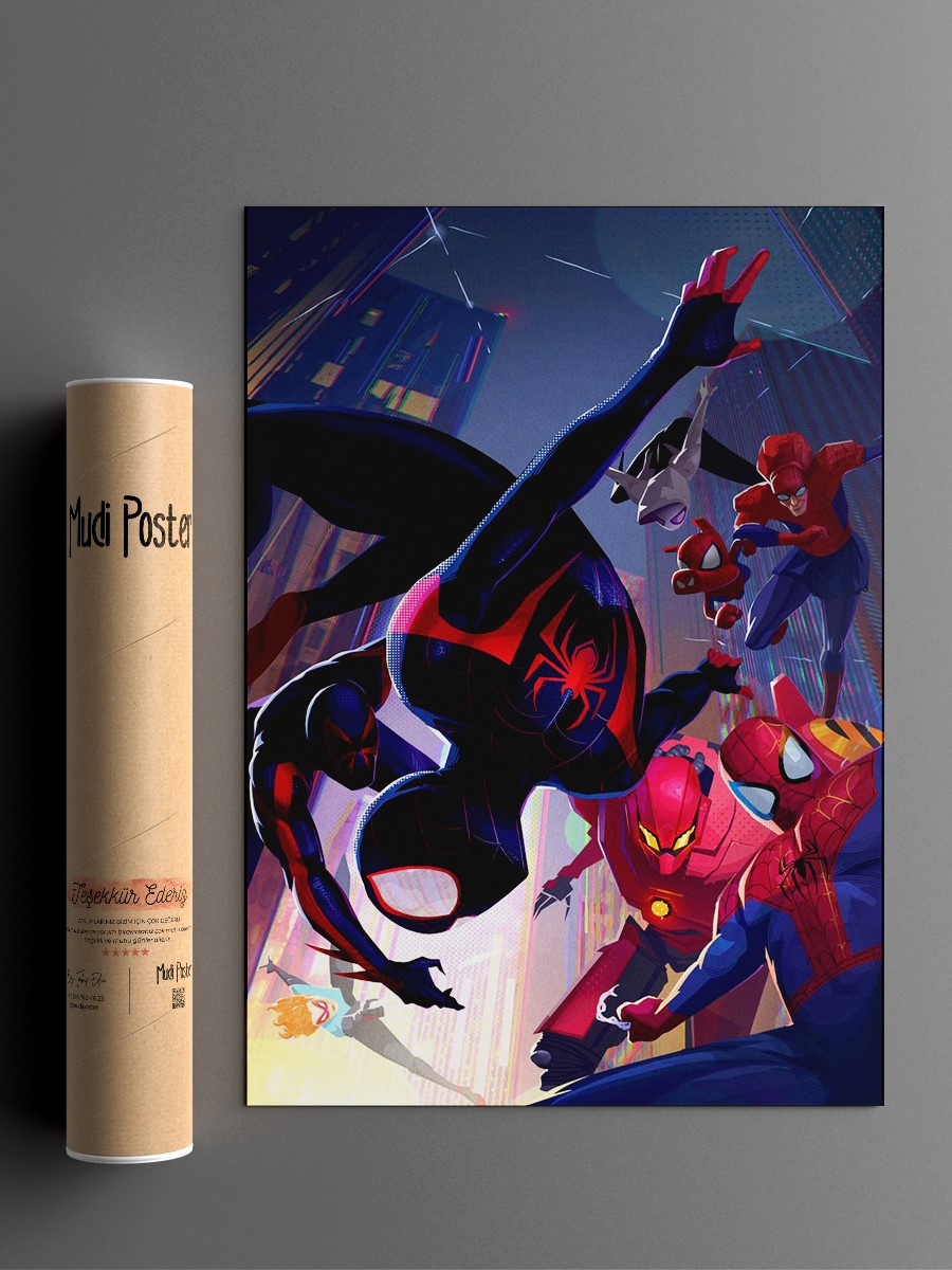 Heroes of the Spider-verse Poster, Çerçevesiz Tv Film Poster