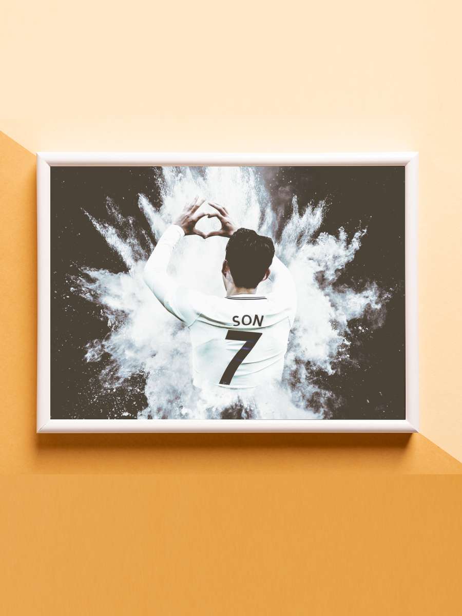 Heung Min Son Futbol Poster Çerçevesiz Yüksek Kalite Futbolcu Duvar Poster