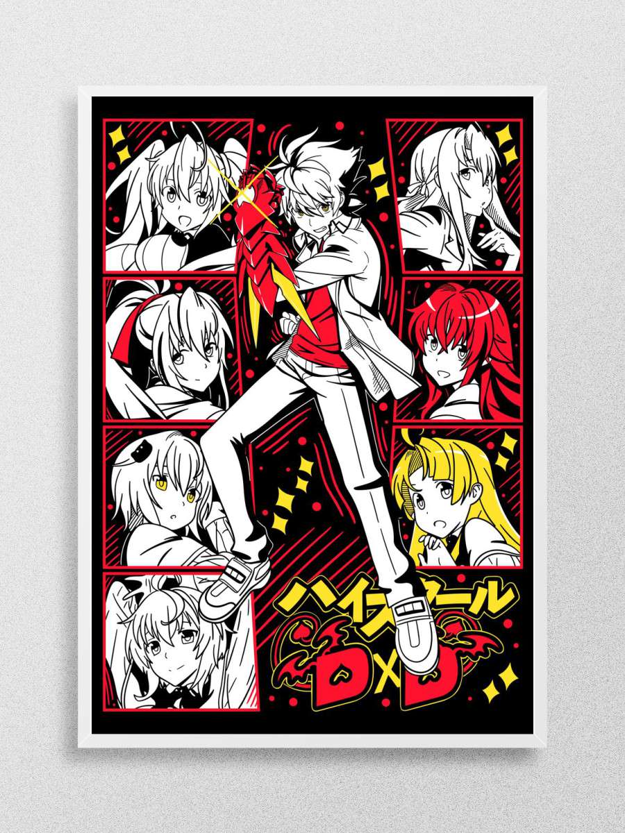 High School DxD Anime Poster Çerçevesiz Yüksek Kalite Anime Duvar Poster