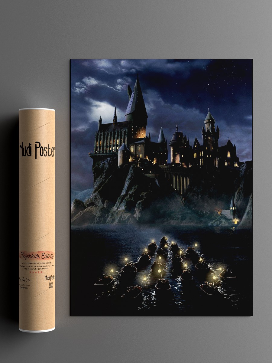 Hogwarts boats Poster, Çerçevesiz Tv Film Poster