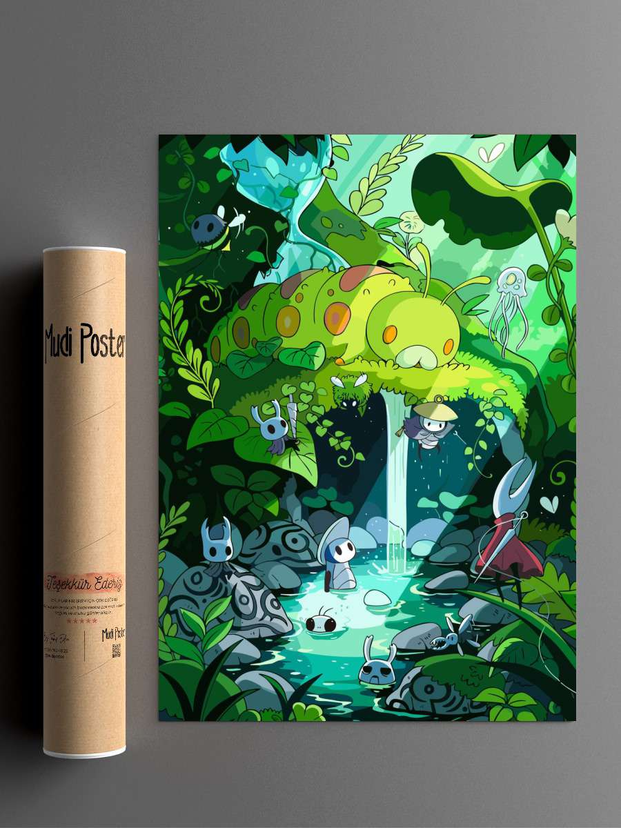 Hollow Knight Anime Poster Çerçevesiz Yüksek Kalite Anime Duvar Poster