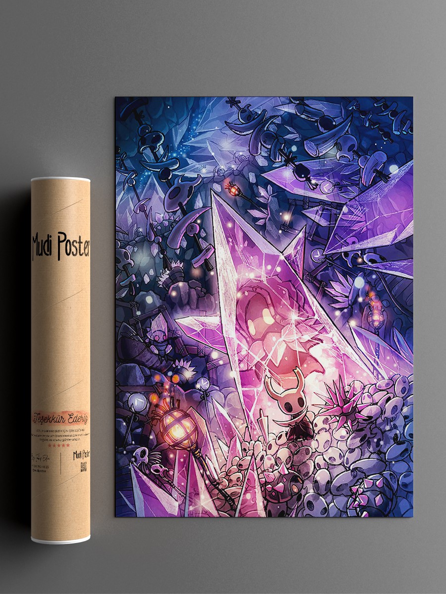 Hollow Knight Anime Poster Çerçevesiz Yüksek Kalite Anime Duvar Poster