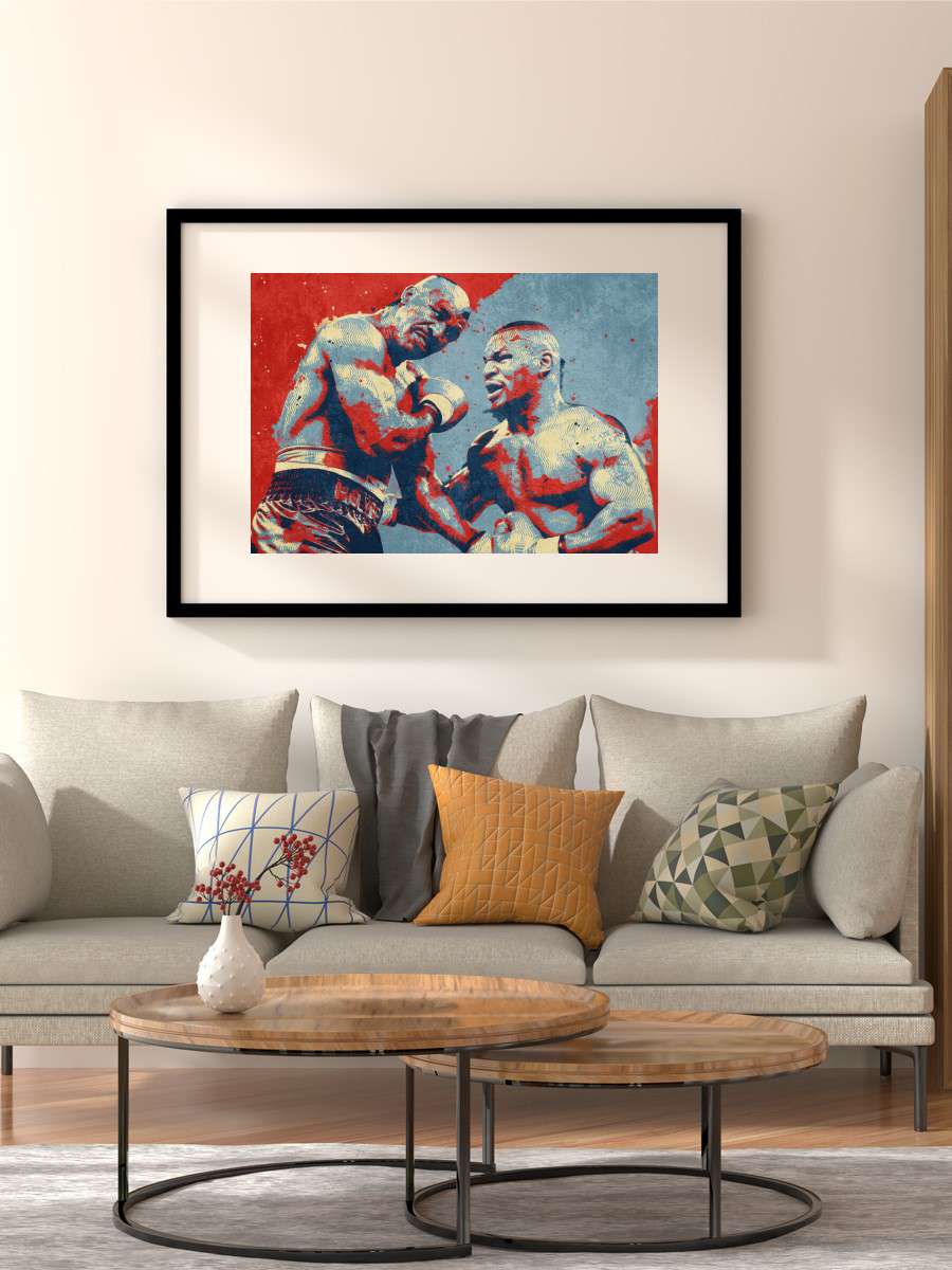 holyfield vs tyson Futbol Poster Çerçevesiz Yüksek Kalite Futbolcu Duvar Poster