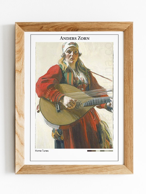 Anders Zorn Home Tunes Poster