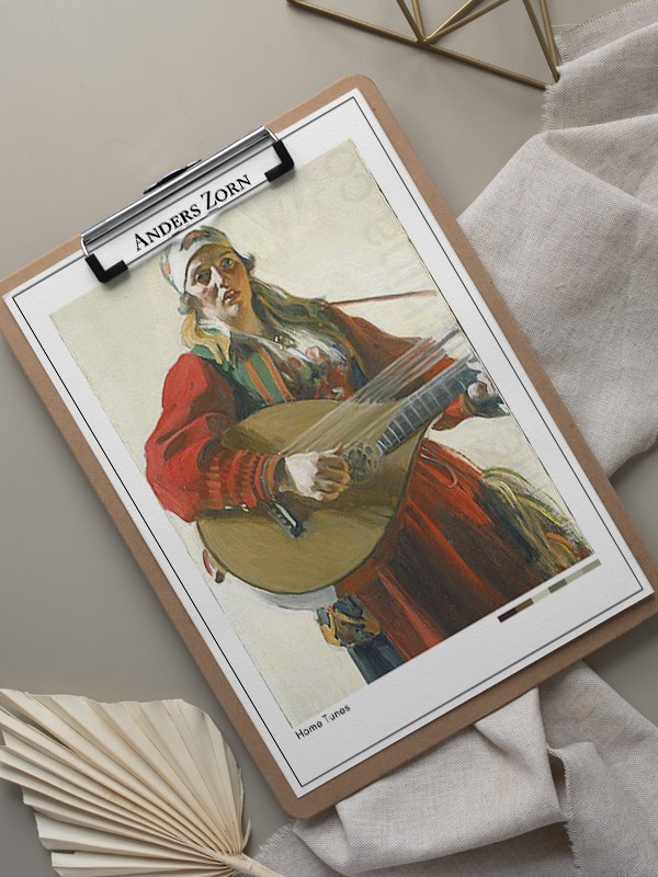 Anders Zorn Home Tunes Poster