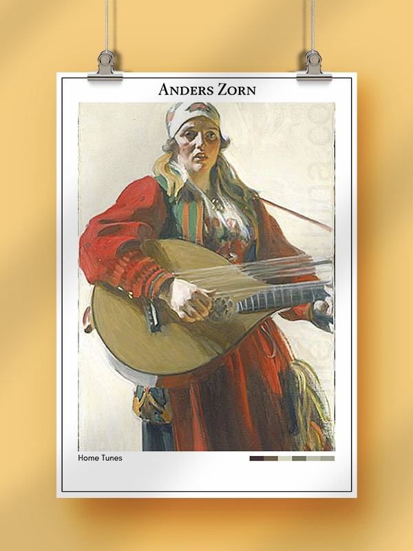 Anders Zorn Home Tunes Poster