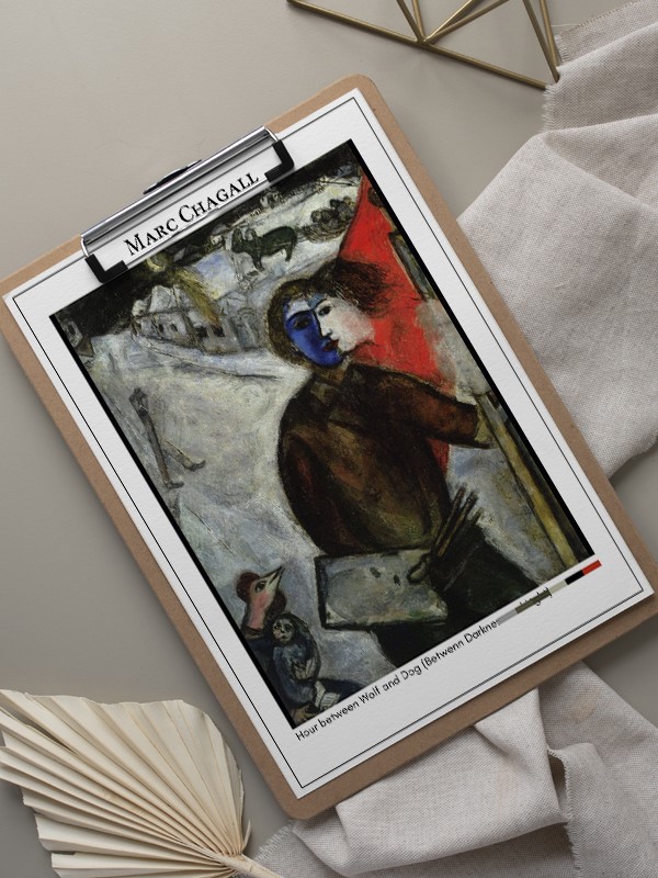 Marc Chagall Hour between Wolf and Dog (Betwenn Darkness and Light) Poster