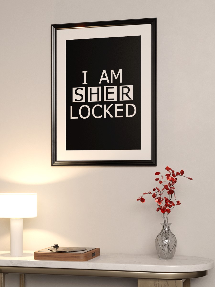 I am Sher Locked Poster, Çerçevesiz Tv Film Poster