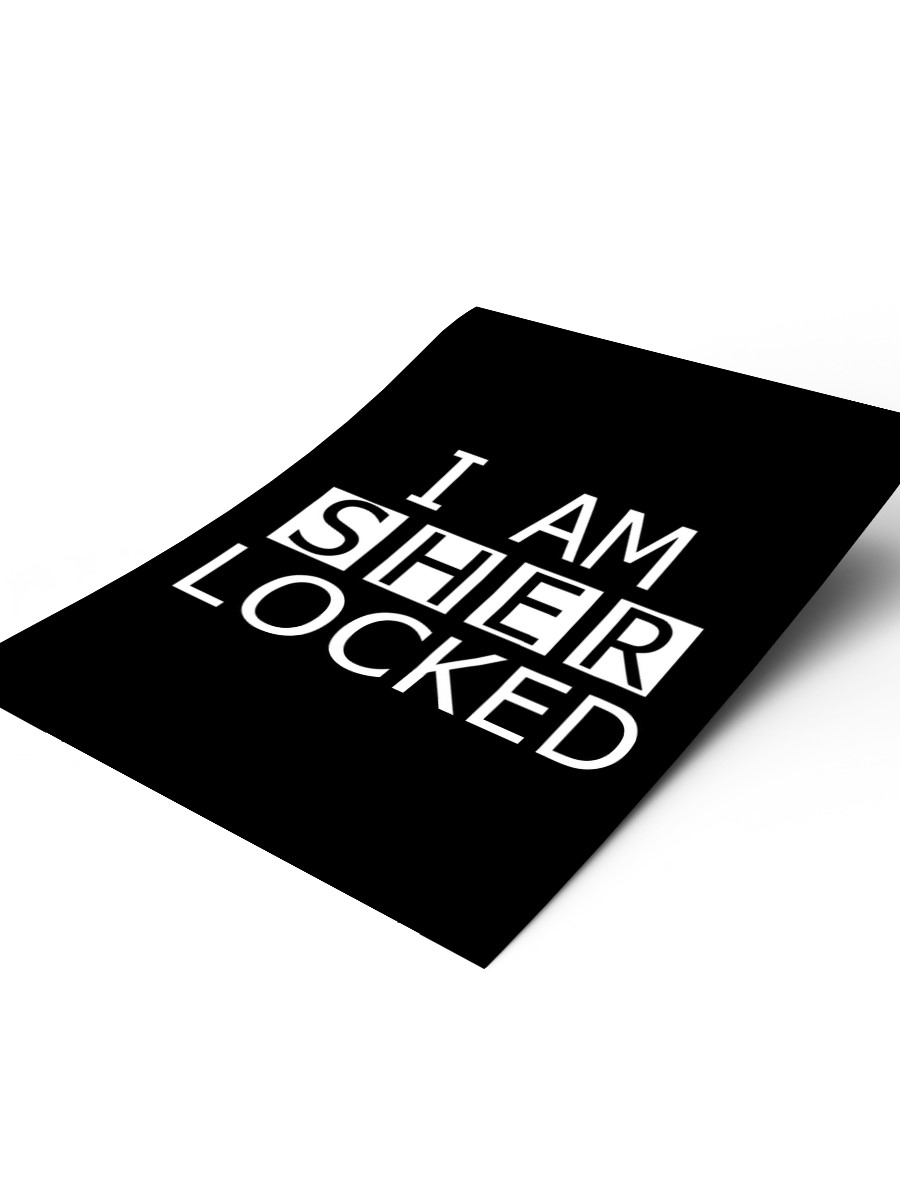 I am Sher Locked Poster, Çerçevesiz Tv Film Poster