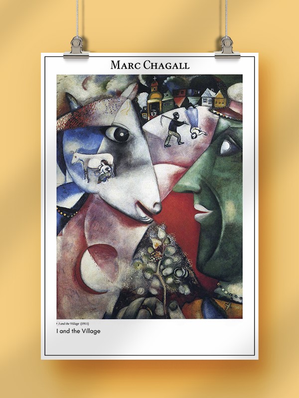 Marc Chagall I and the Village Poster