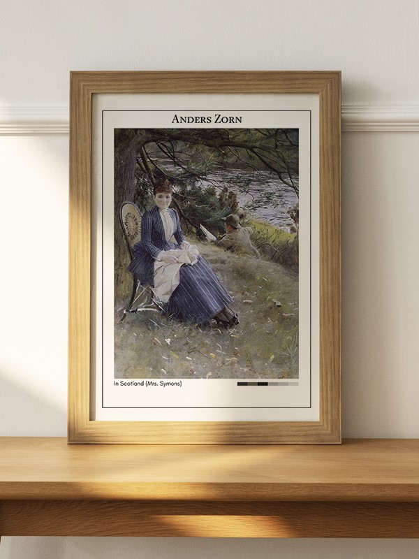 Anders Zorn In Scotland (Mrs. Symons) Poster - En İyi Fiyatlarla