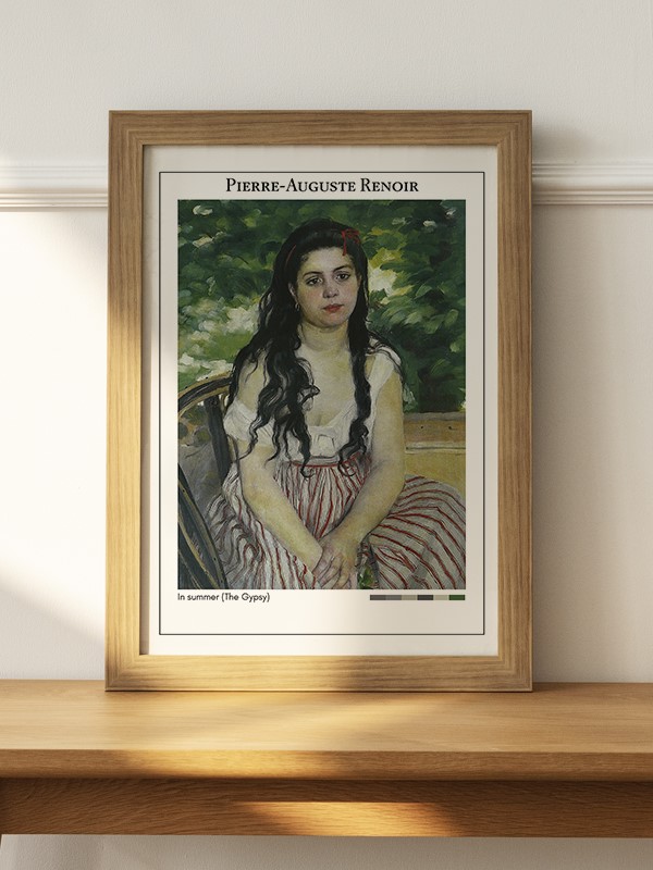 Pierre-Auguste Renoir In summer (The Gypsy) Poster - En İyi Fiyatlarla