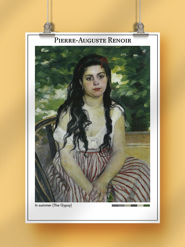 Pierre-Auguste Renoir In summer (The Gypsy) Poster