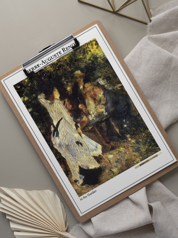 Pierre-Auguste Renoir In the Garden Poster
