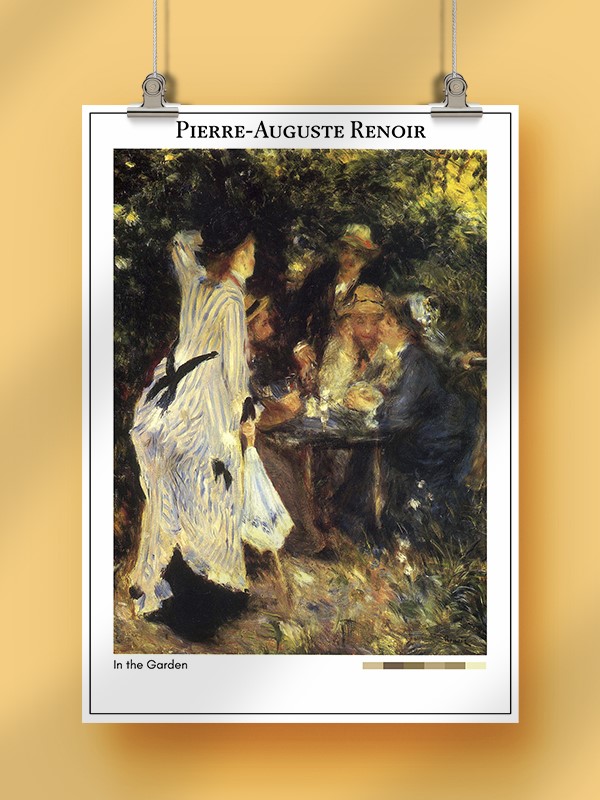 Pierre-Auguste Renoir In the Garden Poster