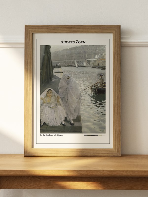 Anders Zorn In the Harbour of Algiers Poster - En İyi Fiyatlarla