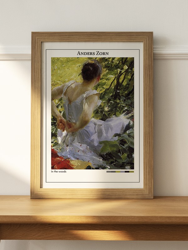 Anders Zorn In the woods Poster - En İyi Fiyatlarla