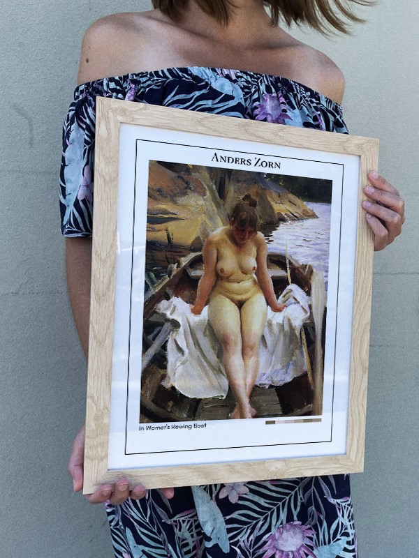 Anders Zorn In Werner's Rowing Boat Poster