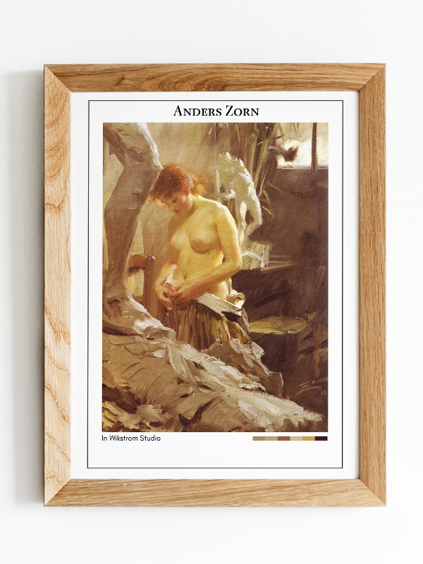 Anders Zorn In Wikstrom Studio Poster