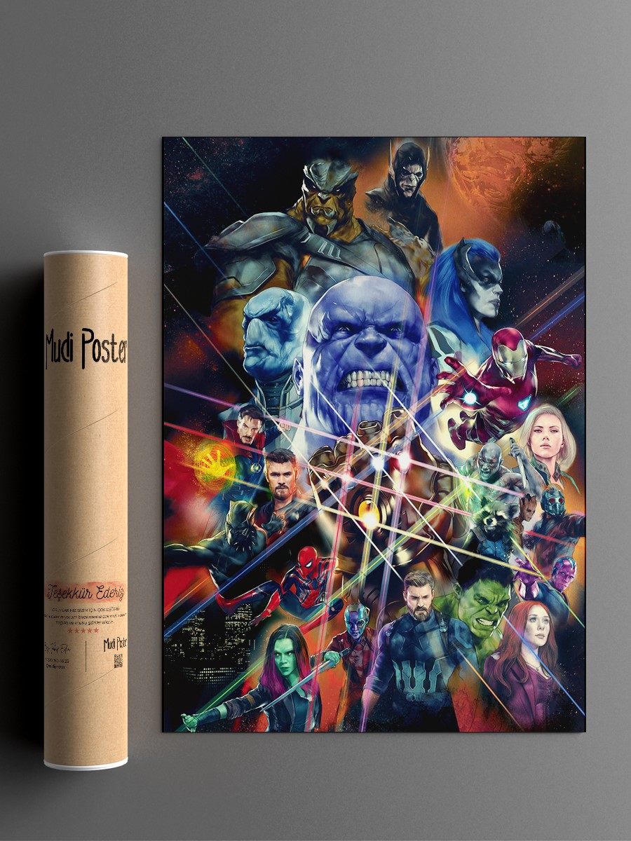 Infinity War Poster, Çerçevesiz Tv Film Poster
