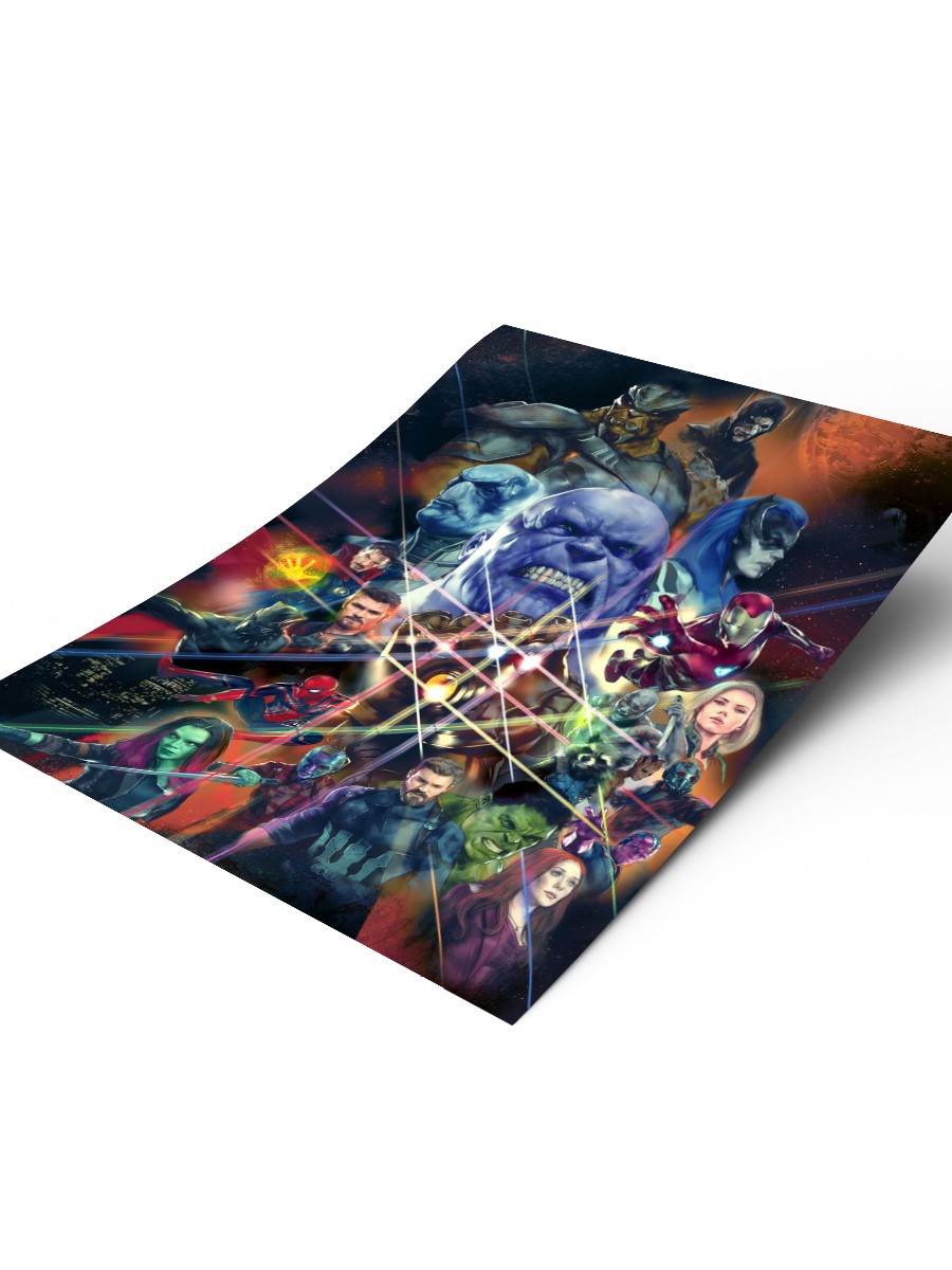Infinity War Poster, Çerçevesiz Tv Film Poster