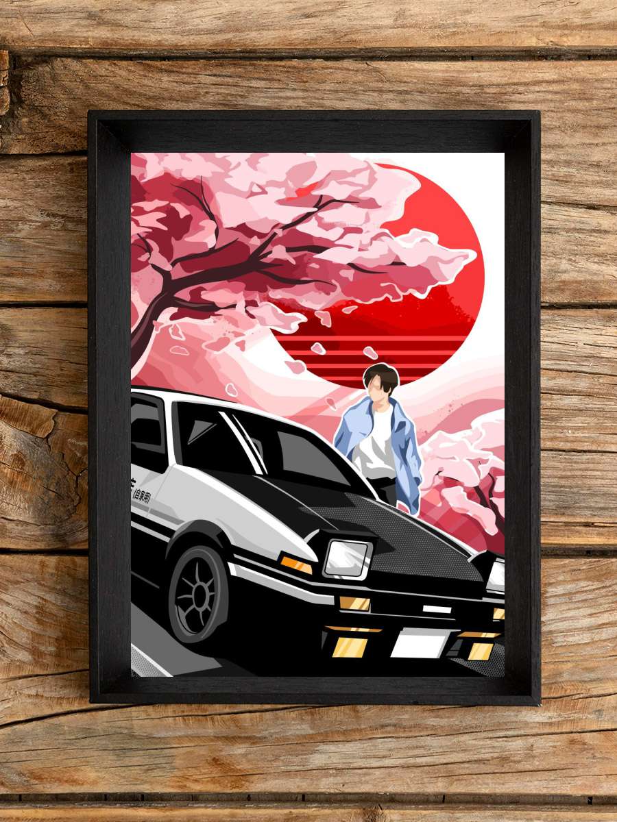 Initial D Anime Poster Çerçevesiz Yüksek Kalite Anime Duvar Poster