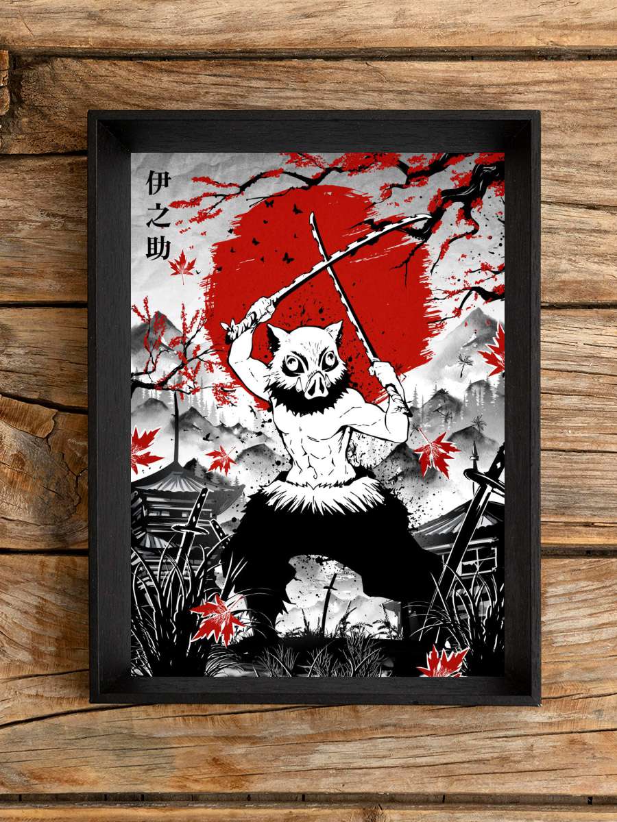 Inosuke Demon Slayer Anime Poster Çerçevesiz Yüksek Kalite Anime Duvar Poster